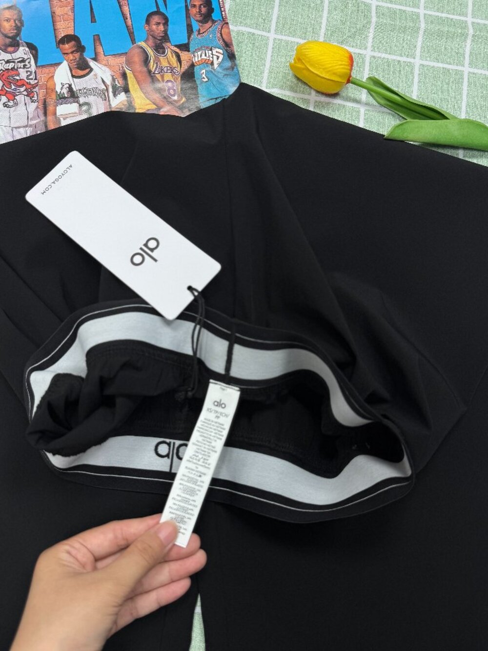 🧇ALO Yoga Suit Up Trouser Black (Regular)🥓Chic Wide Leg Everyday Pants - Picture 4 of 9